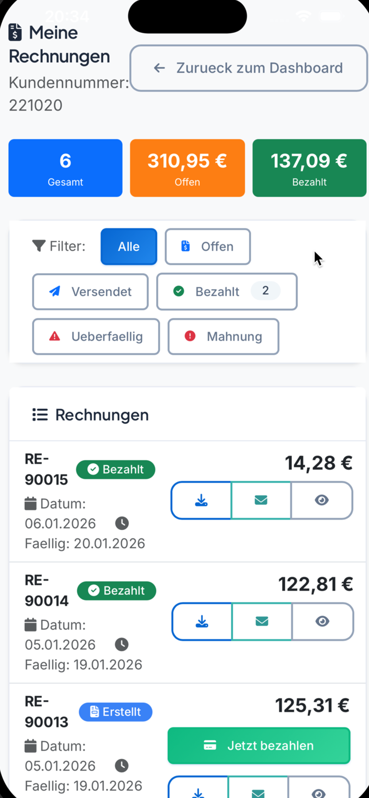 MAIKIE Auftragsformular - Neuer Service-Auftrag
